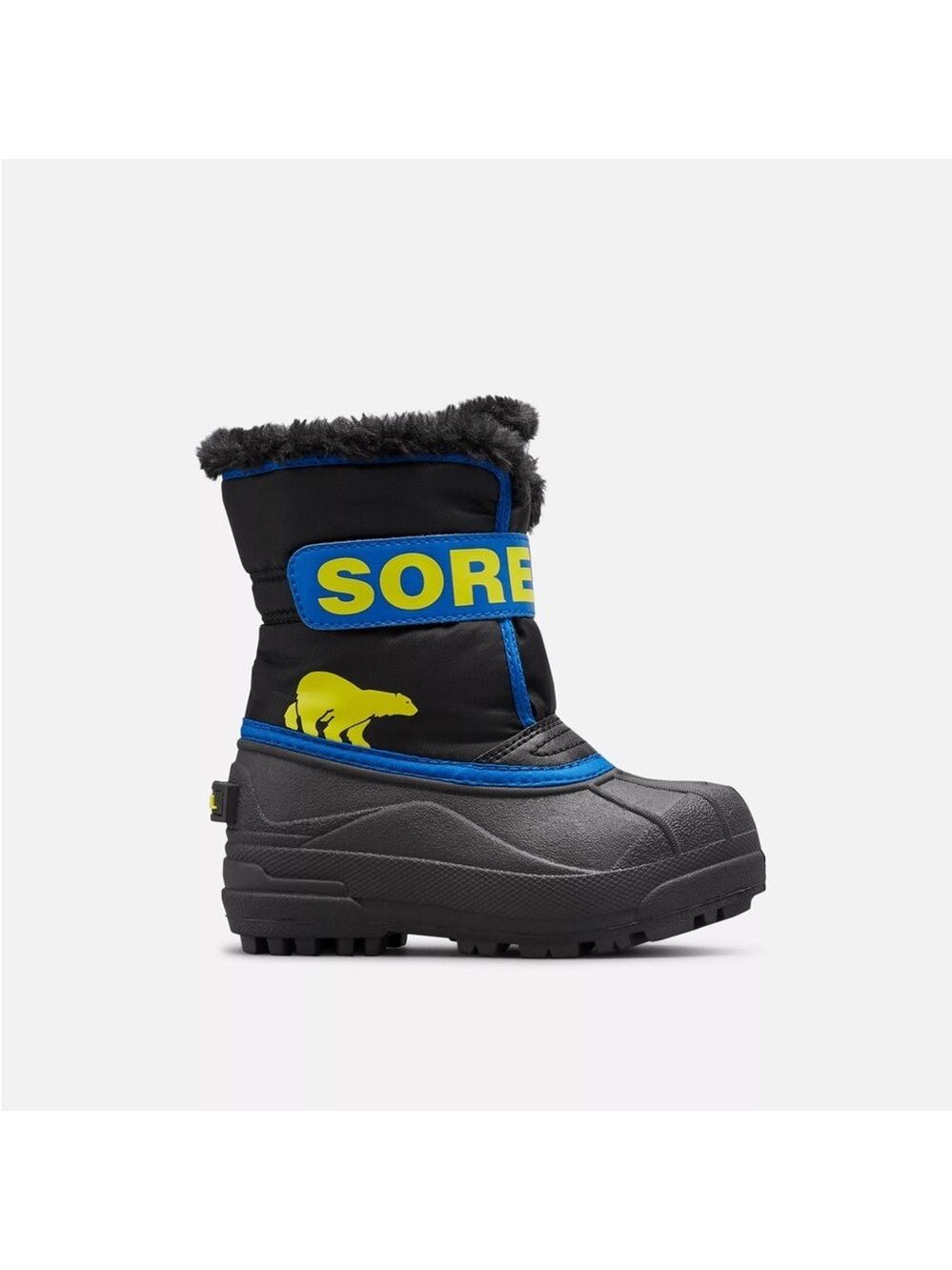 Sorel Kids Black and Blue Snow Boots